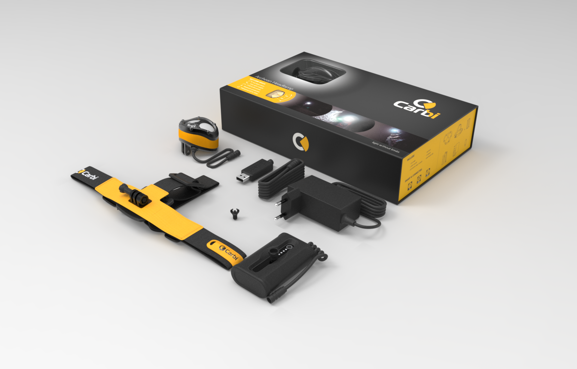 Carbi complete product kit and packaging