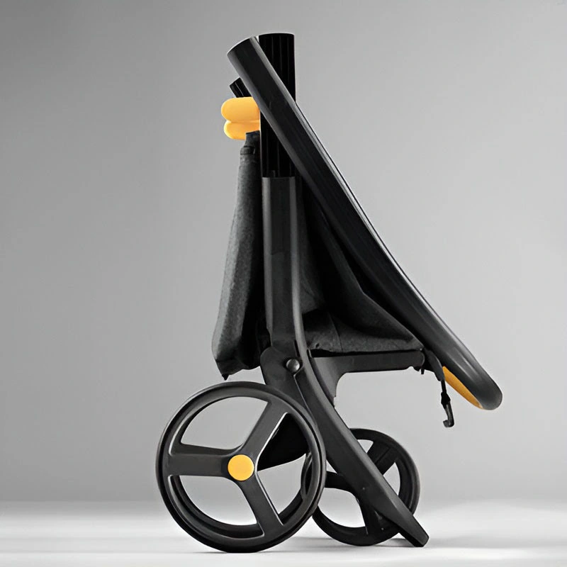 Rolser 8Plus shopping trolley in folded configuration