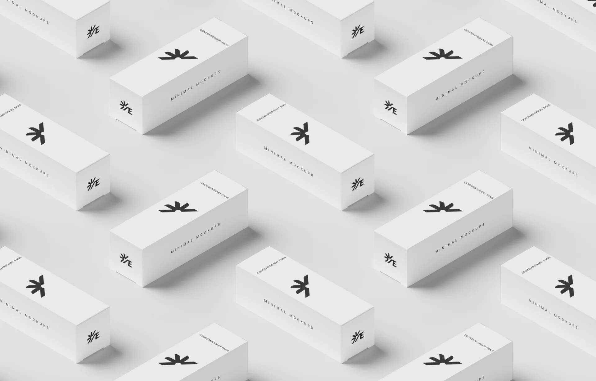 AER product boxes arranged as a packaging system