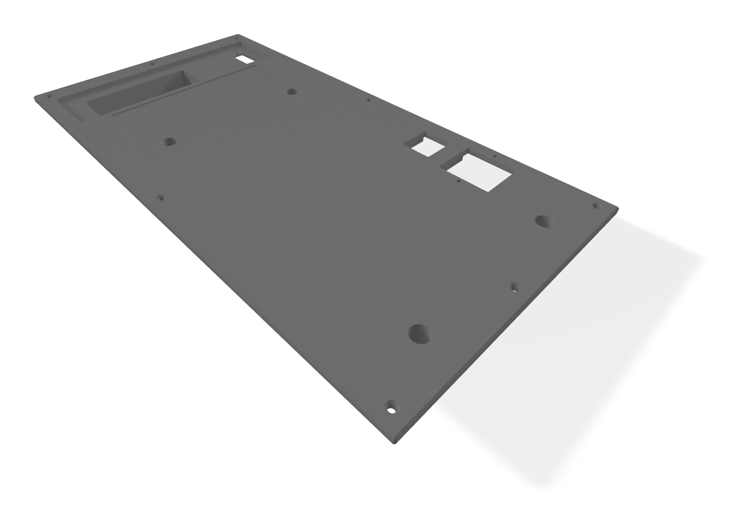 Perspective view of the revised mounting interface