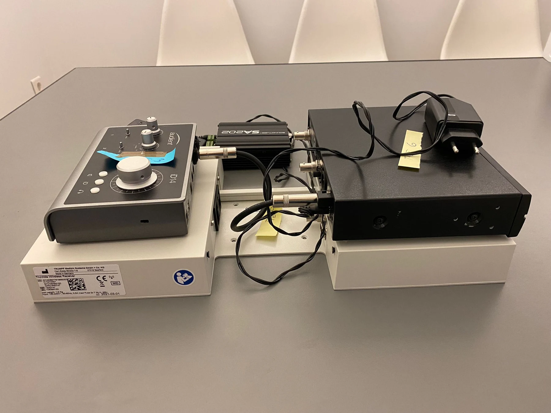 Hardware arranged for bench validation during system integration