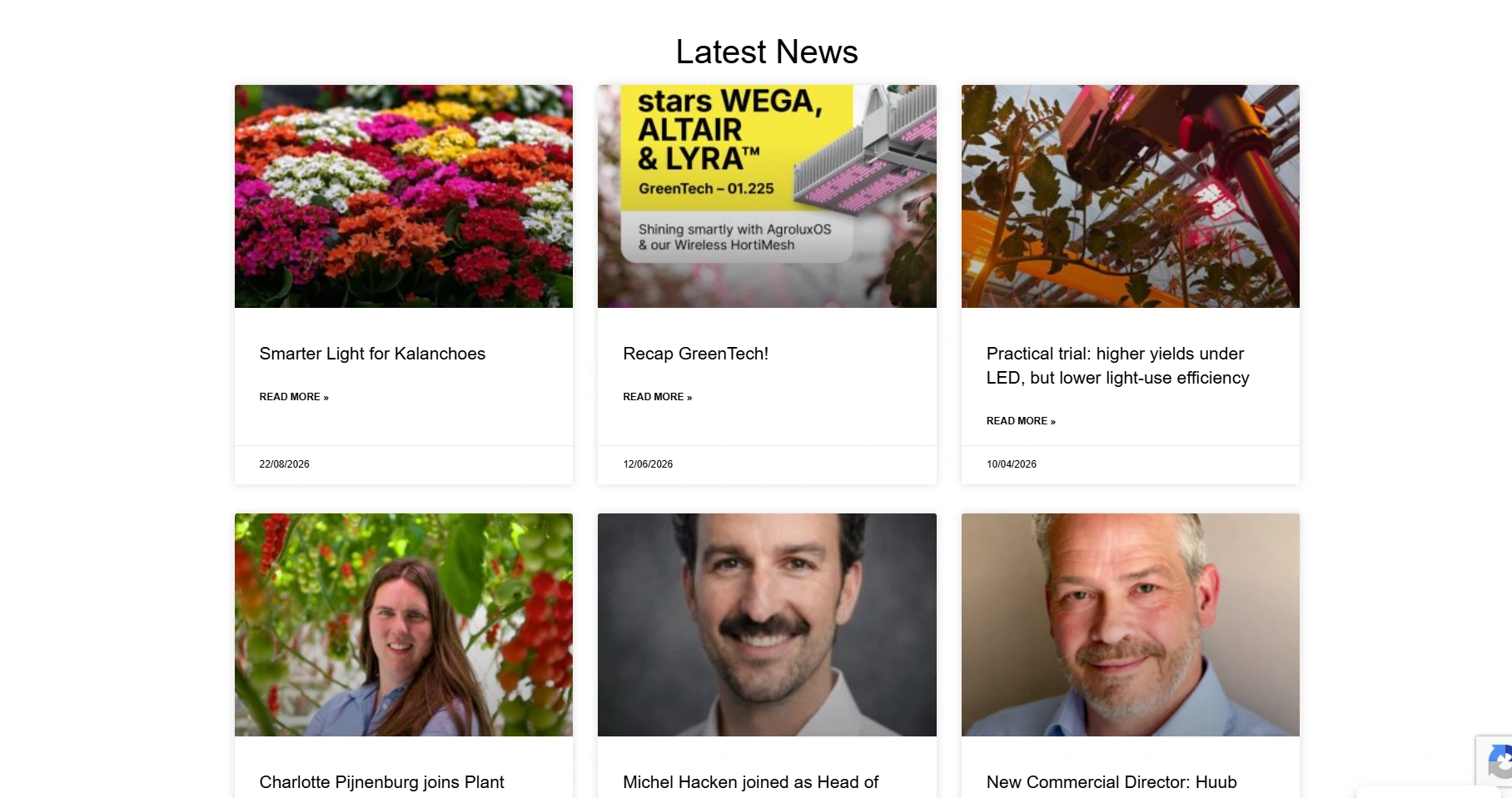 Agrolux news article grid